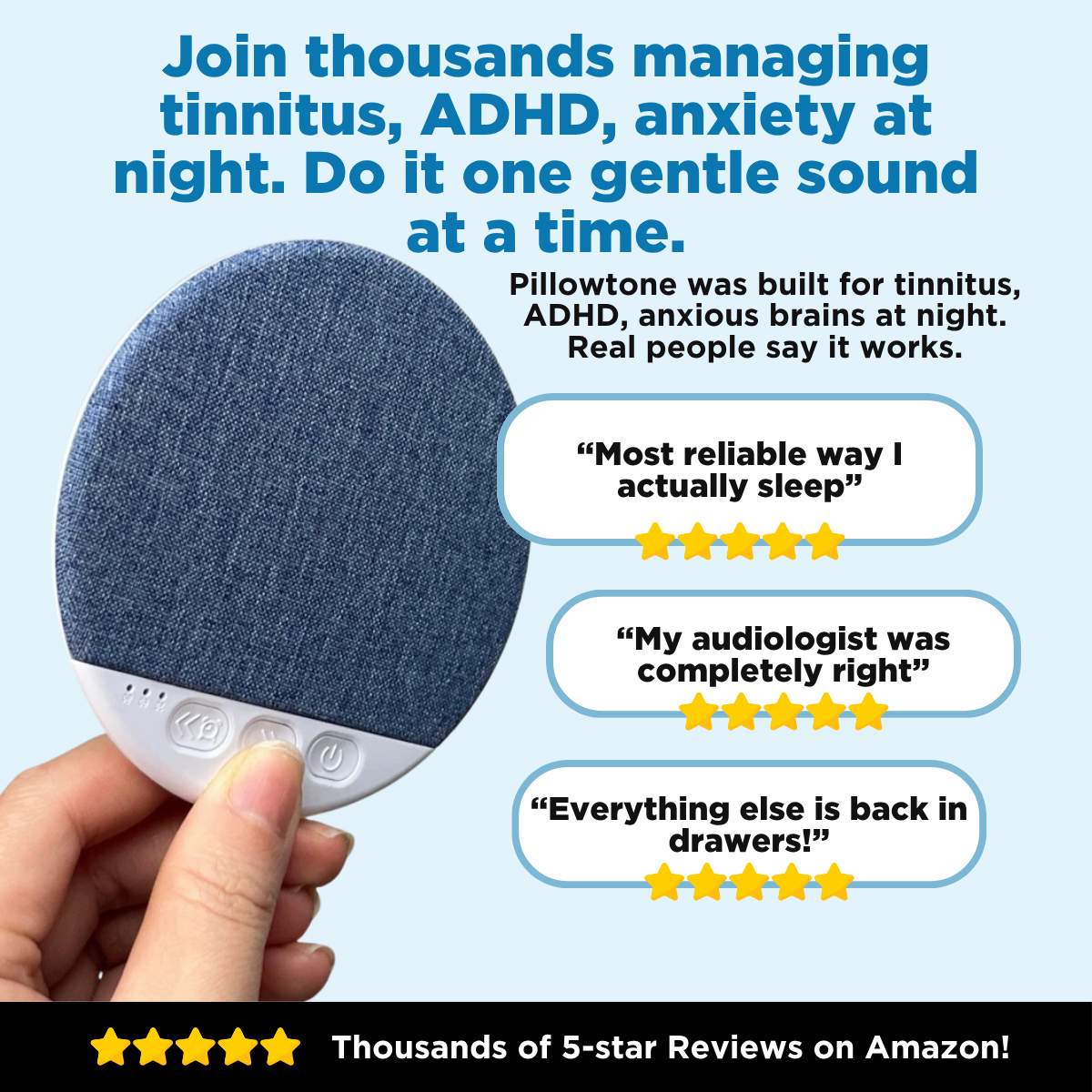 PillowTone™ — For Nights Your Brain Won't Slow Down