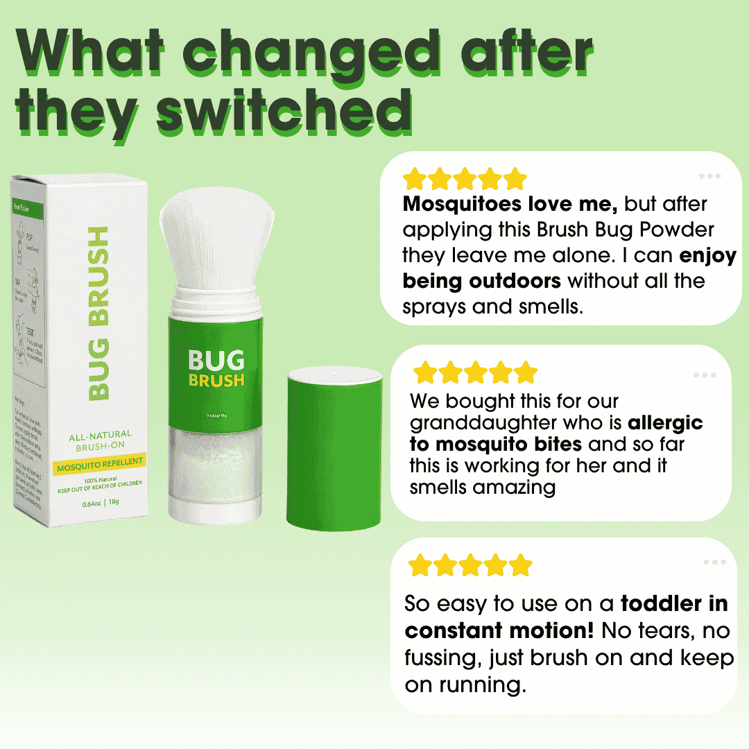 BiteGuard Bug Brush— Mess-free mosquito powder Concept7