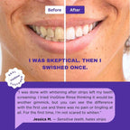 VioGlow Rinse — Purple Color‑Correcting Whitening Mouthwash Sachets Concept7